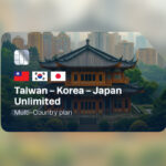 eSIM Taiwan-Korea-Japan Unlimited